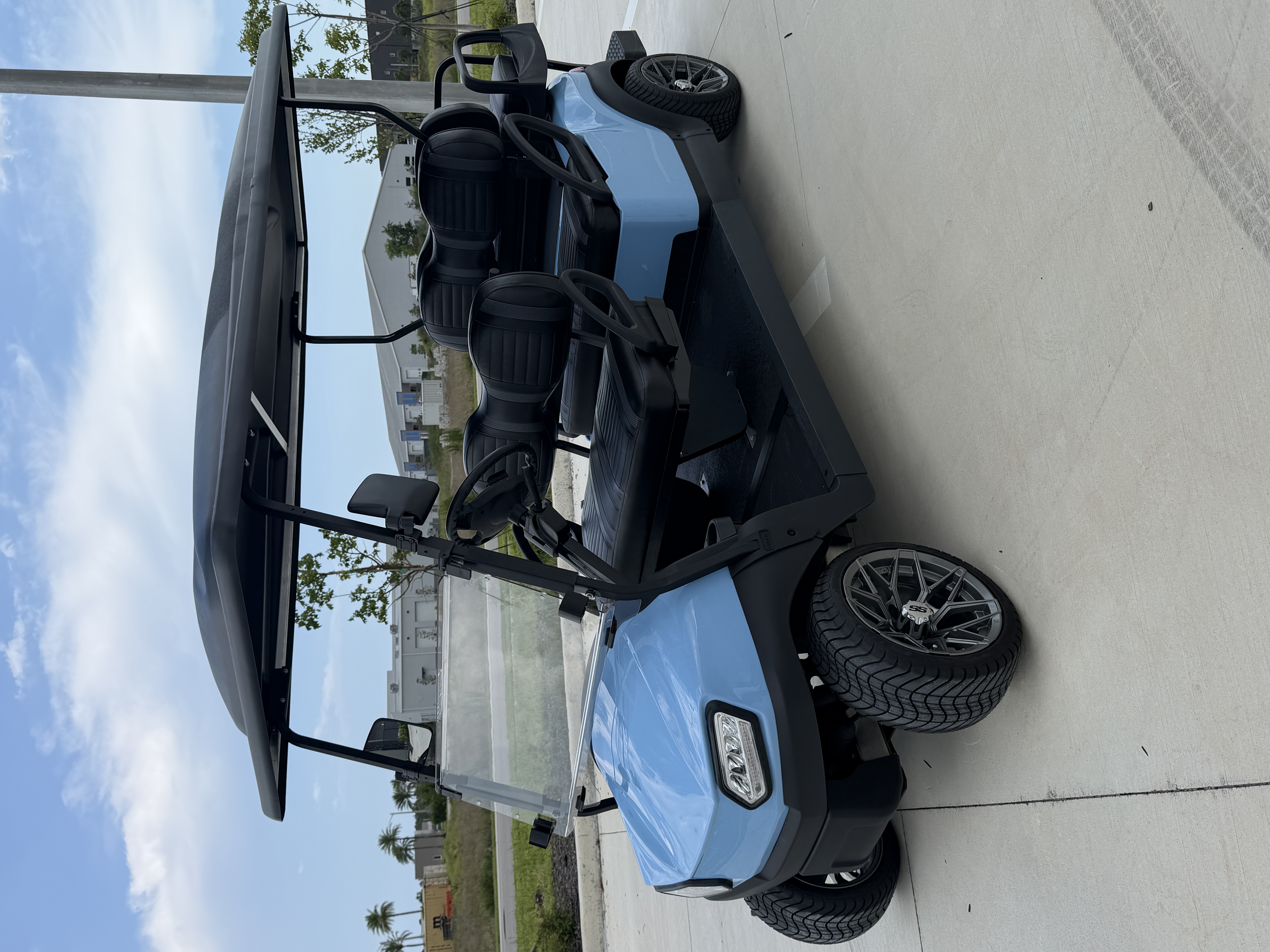 2021 Club Car CPO Tempo 6 Passenger Trojan Lithium Sky Blue golf cart for sale Fort Myers FL