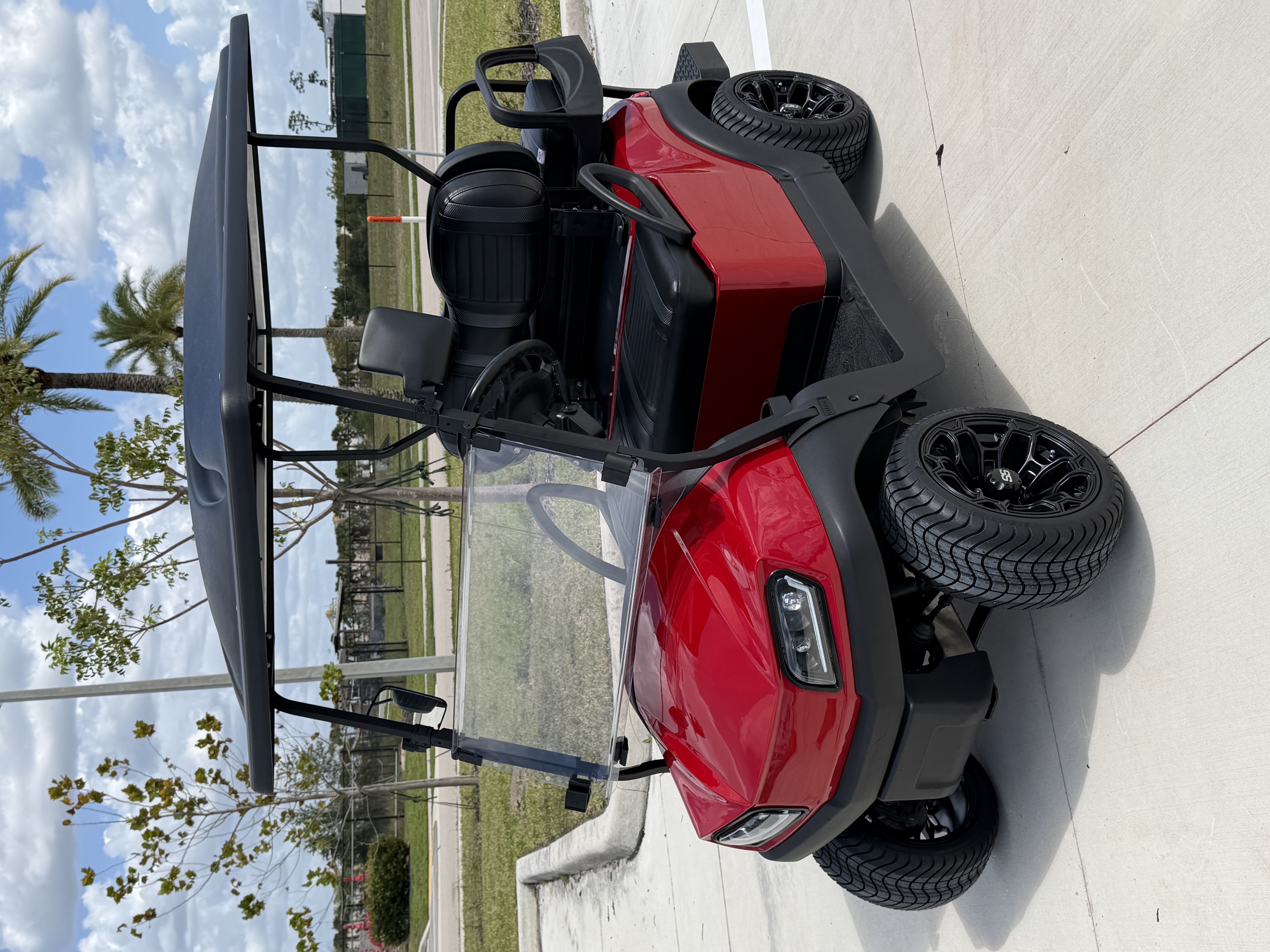 2021 Club Car Tempo CPO Lithium Ruby Red golf cart for sale Fort Myers FL