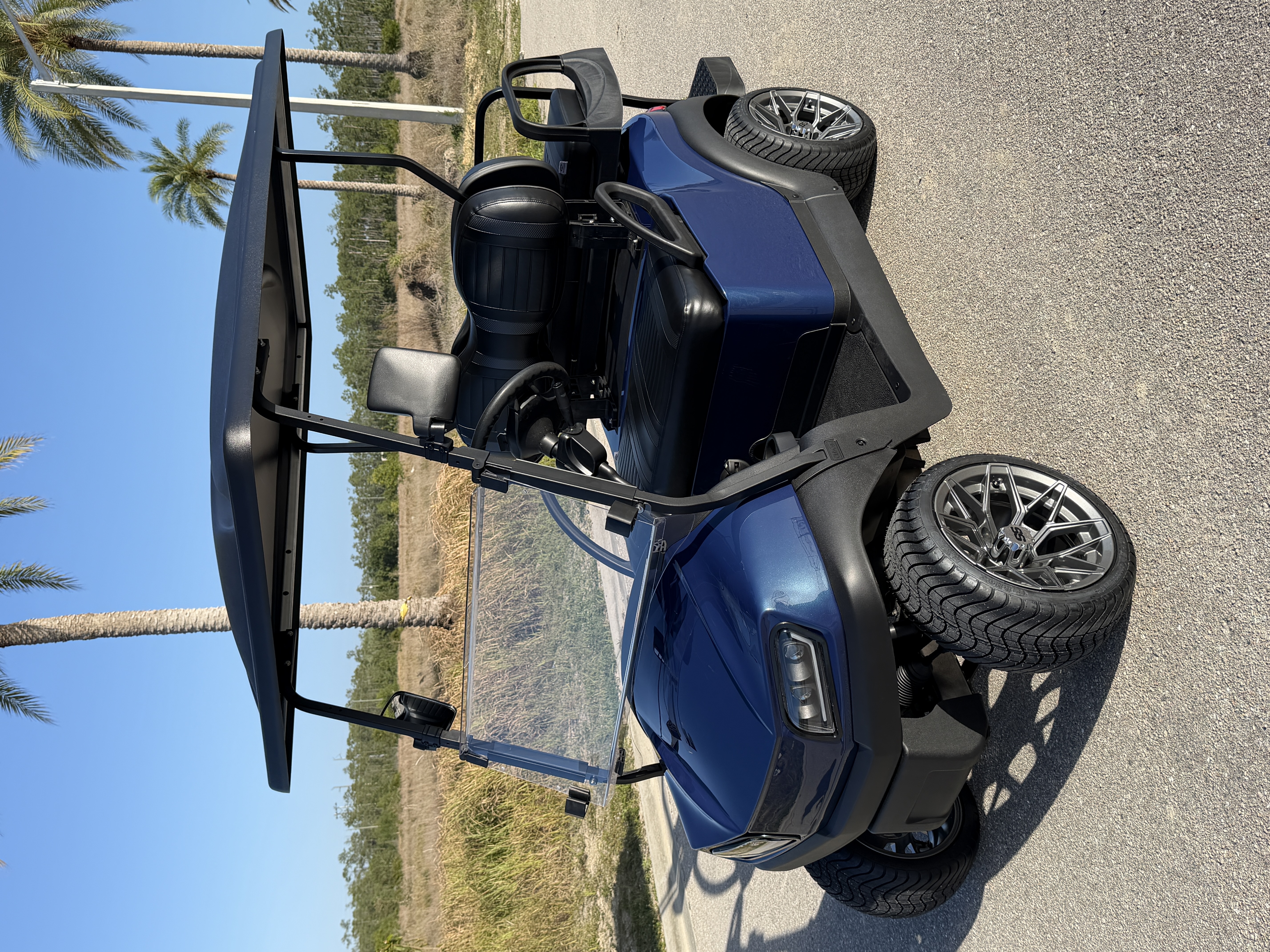 2021 Club Car Tempo CPO Lithium Navy Blue golf cart for sale Fort Myers FL